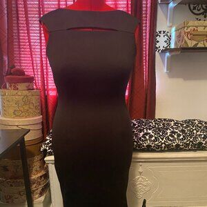 Calvin Klein Black Knee Length Dress, Size 10